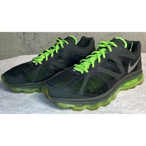 Nike Air Max+ 2012 Men’s Size 13- Sequoia Metallic Silver-electric Green Shoes